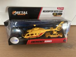 Metal World Spielzeug Helikopter mit Auto, Neu & OVP!