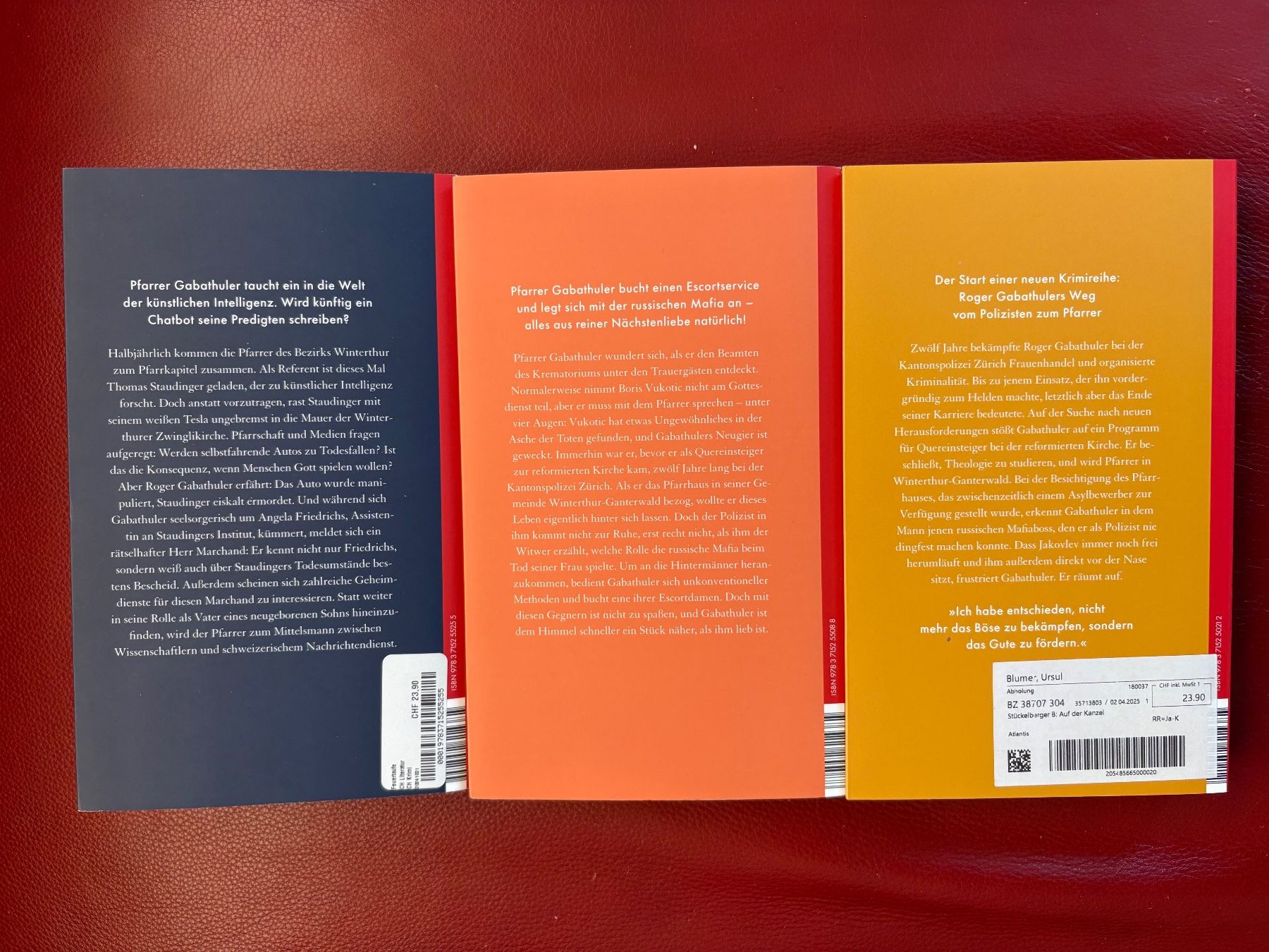 Libri: 3 Krimis von Benjamin Stückelberger – Usato da Oberweningen venduto da Gerini 1