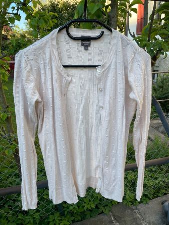 Leichte Manor Strickjacke, Gr. S, beige, guter Zustand