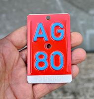 Velonummer AG von 1980 - Aargau AG 80 - 116983