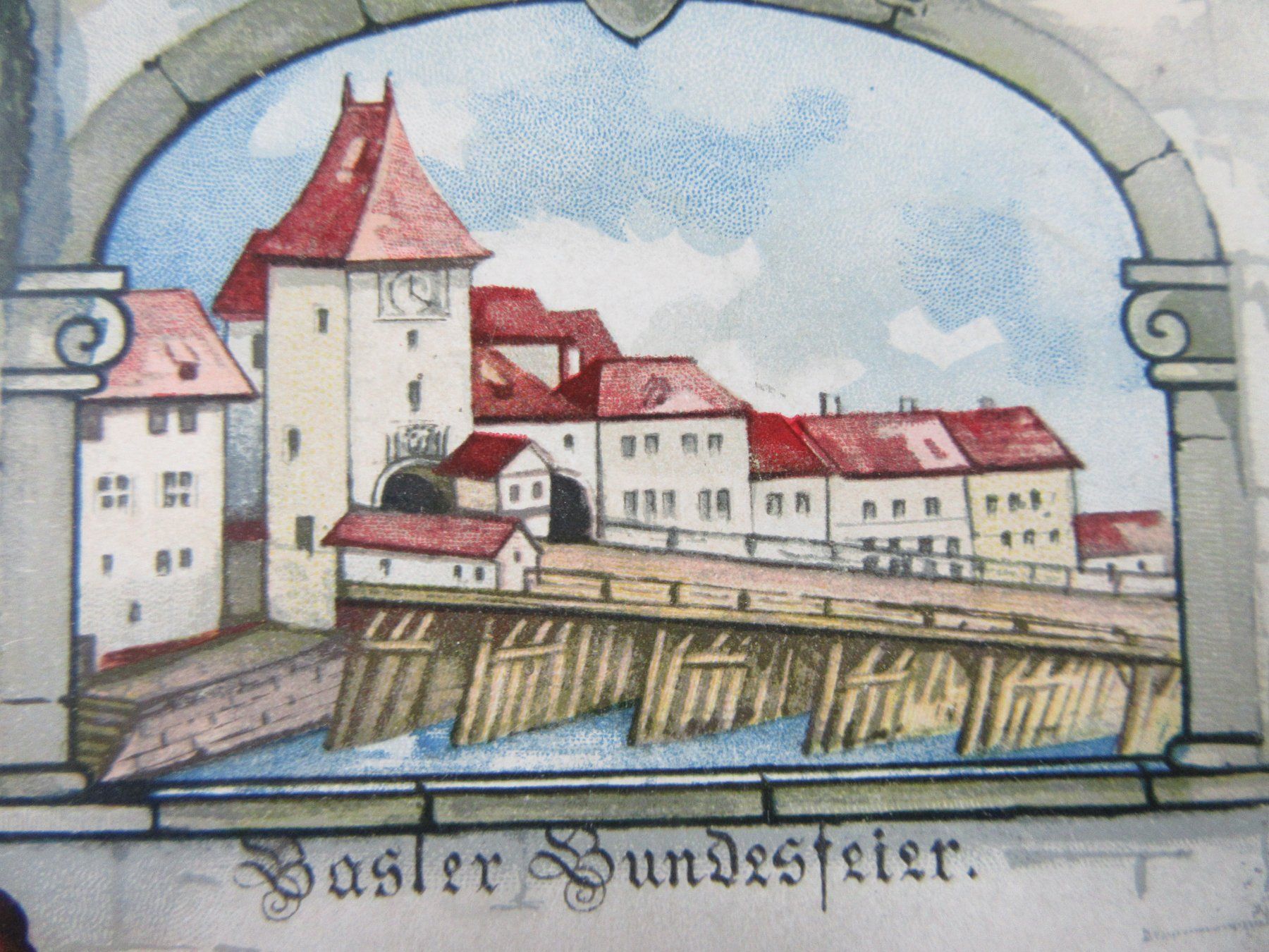 Cartoline postali: BASEL 1501-1901 BUNDESFEIER AK-BS – Usato da Ettingen venduto da Hausi4711 1