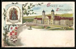 Litho Einsiedeln, Gnaden-Mutter, Blick z