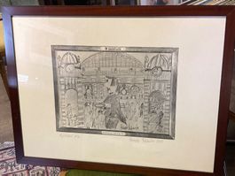 (vm) ESPOSITO Romolo Tischart Bahnhofbuffet Basel Litho sign
