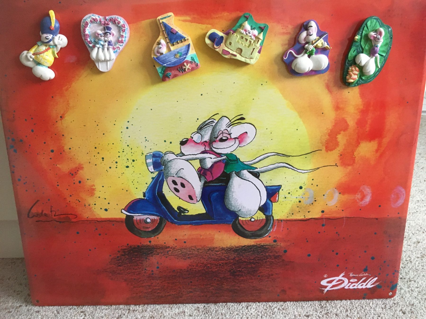 Magnete: Diddl - Magnetwand mit Diddl-Figuren – Gebraucht aus Basel von Barbu1
