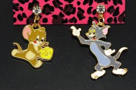 Tom & Jerry: 1 paire boucles d'oreille A *NEUF*