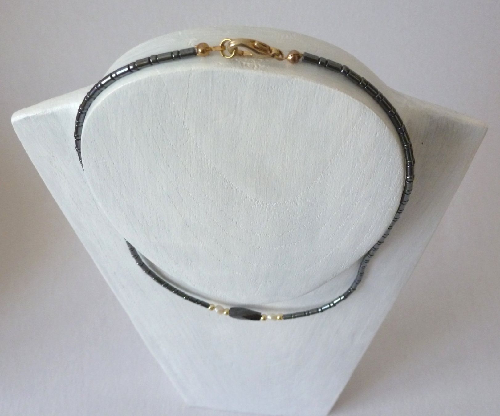 Catenine: Edelstein-Kette - Hämatit Nr. 12 – Nuovo e nell'imballaggio originale da Mauren venduto da Yeelen 1
