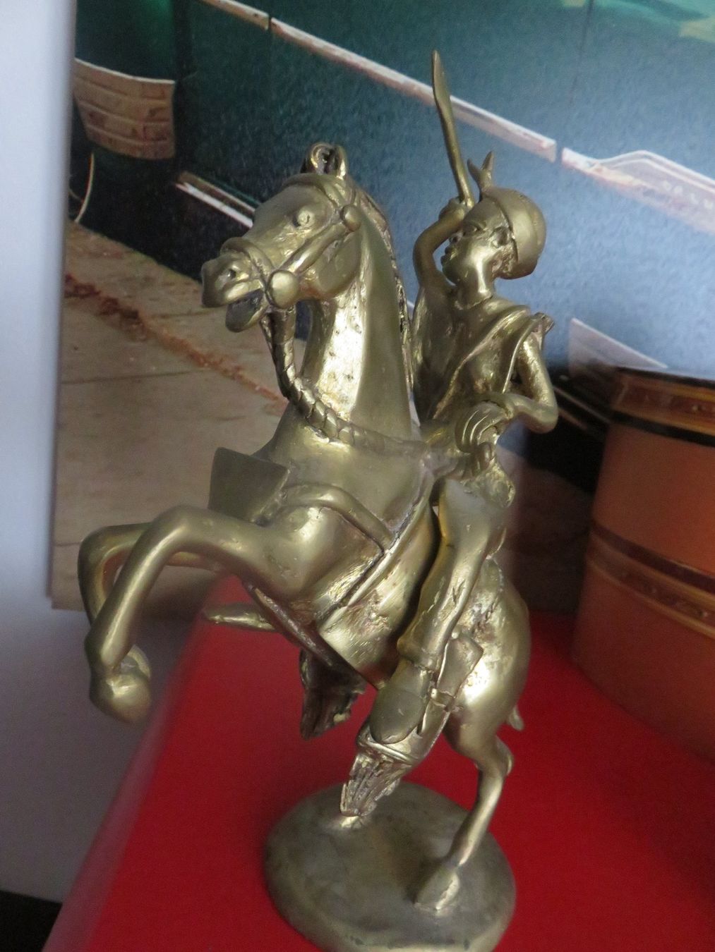 Sculture & Statue: Reiter 🤩+ Pferd Messing Figur – Usato da Schötz venduto da Vulkan2 7