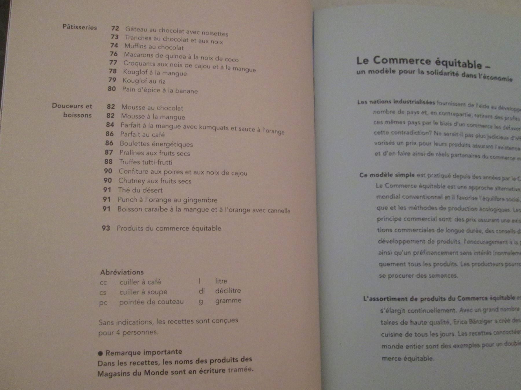 Libri: Le livre de cuisine du Commerce équitable – Usato da Neuchâtel venduto da Dualseele 3