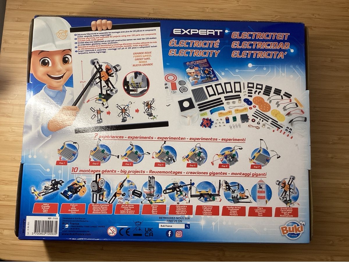 Kit bricolage: Buki Electricity Expert Kids Construction Kit- 17 activities – Nuovo e nell'imballaggio originale da Steinhausen venduto da WillemV 1
