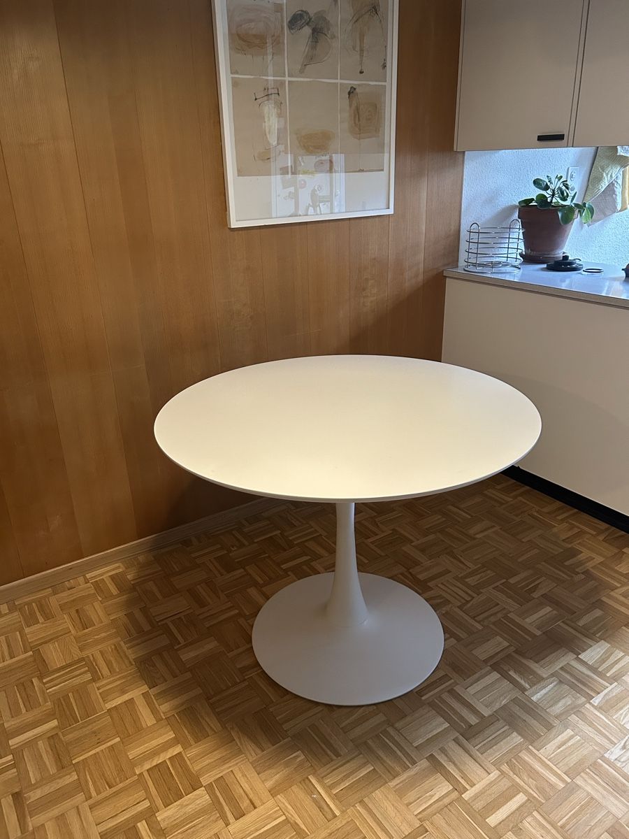 Tavoli: Runder Tisch weiss Ø 100cm – Usato da Winterthur venduto da zoenina5