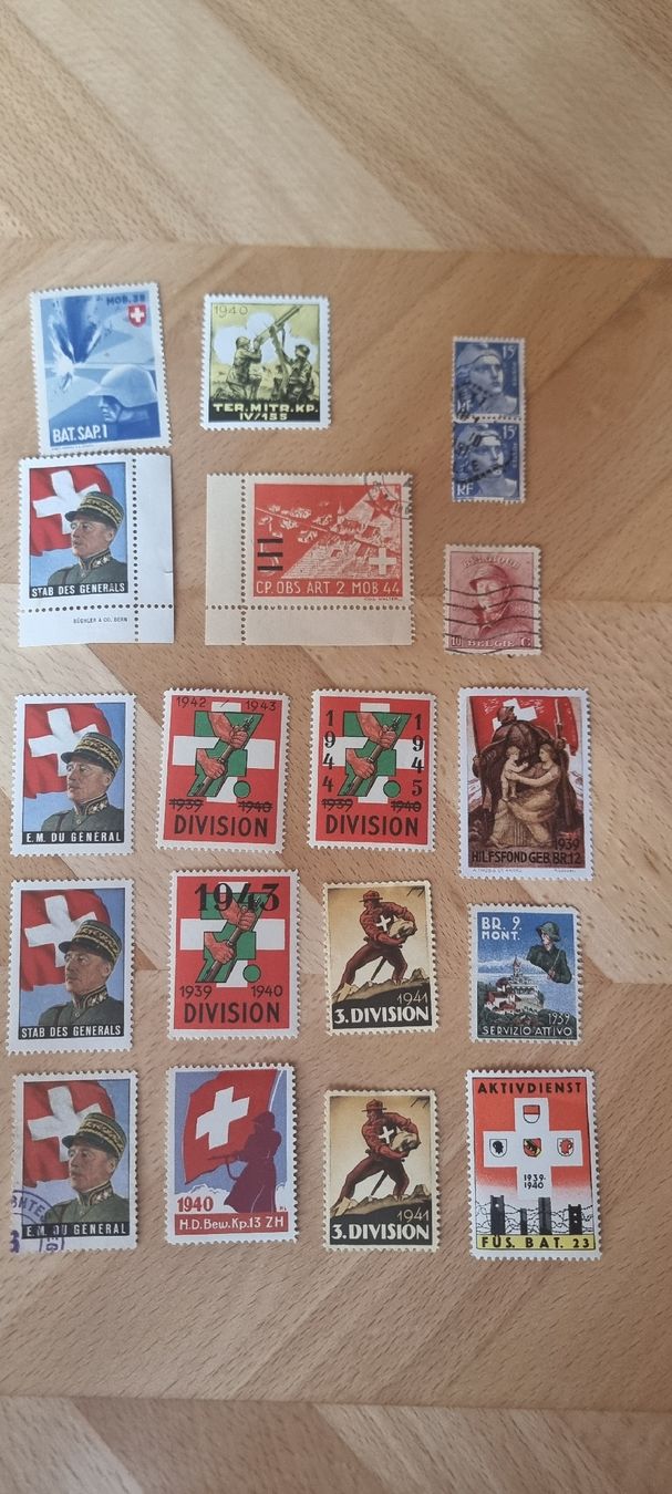 Alle Briefmarken: francobolli svizzeri militari e storici – Gebraucht aus Altdorf UR von Adeleiro 3