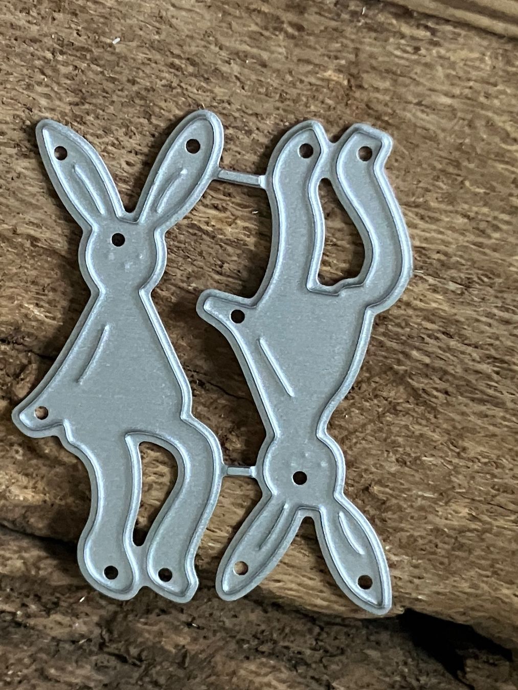 Sciablone: Neues Stanzschablonen-Set 2 sitzende Hasen – Nuovo e nell'imballaggio originale da Effretikon venduto da wenuss 1