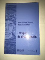 Lexique de droit romain (Bruylant ; Schulthess, 2006)