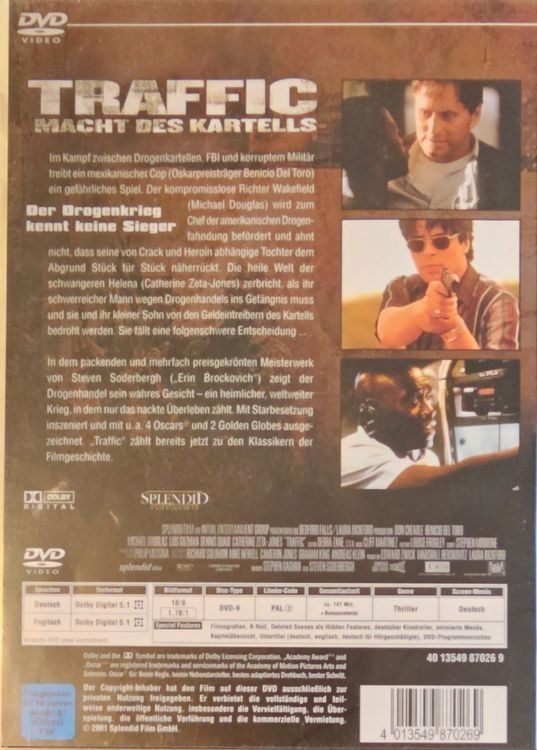 Tutti i DVDs: Traffic - Die Macht des Kartells – Usato da Wahlen b. Laufen venduto da Cg10 1