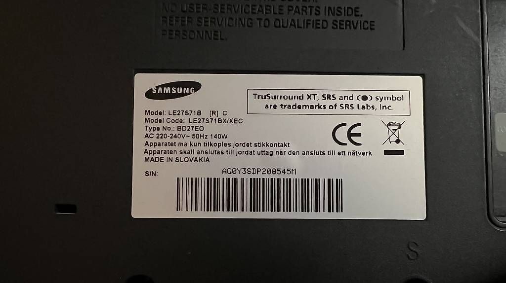 Appareils TV: SAMSUNG LCD 27" TV LE27S71B – D'occasion à Grüningen par doppelc 2