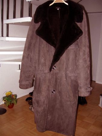 Merino-Lammfellmantel für Herren, Gr.50