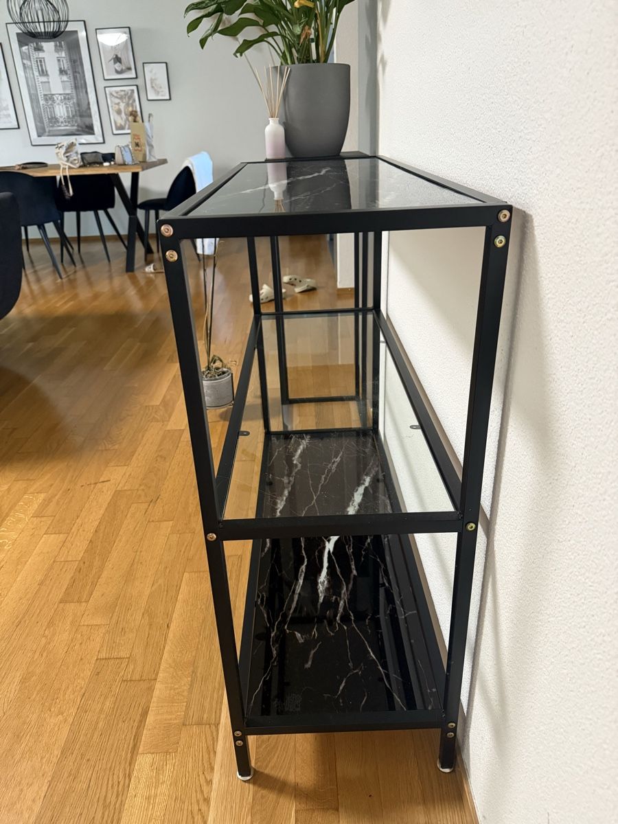Scaffali: Regal schwarz Marmor Optik Glas  – Usato da Wetzikon ZH venduto da jessi_ing 2