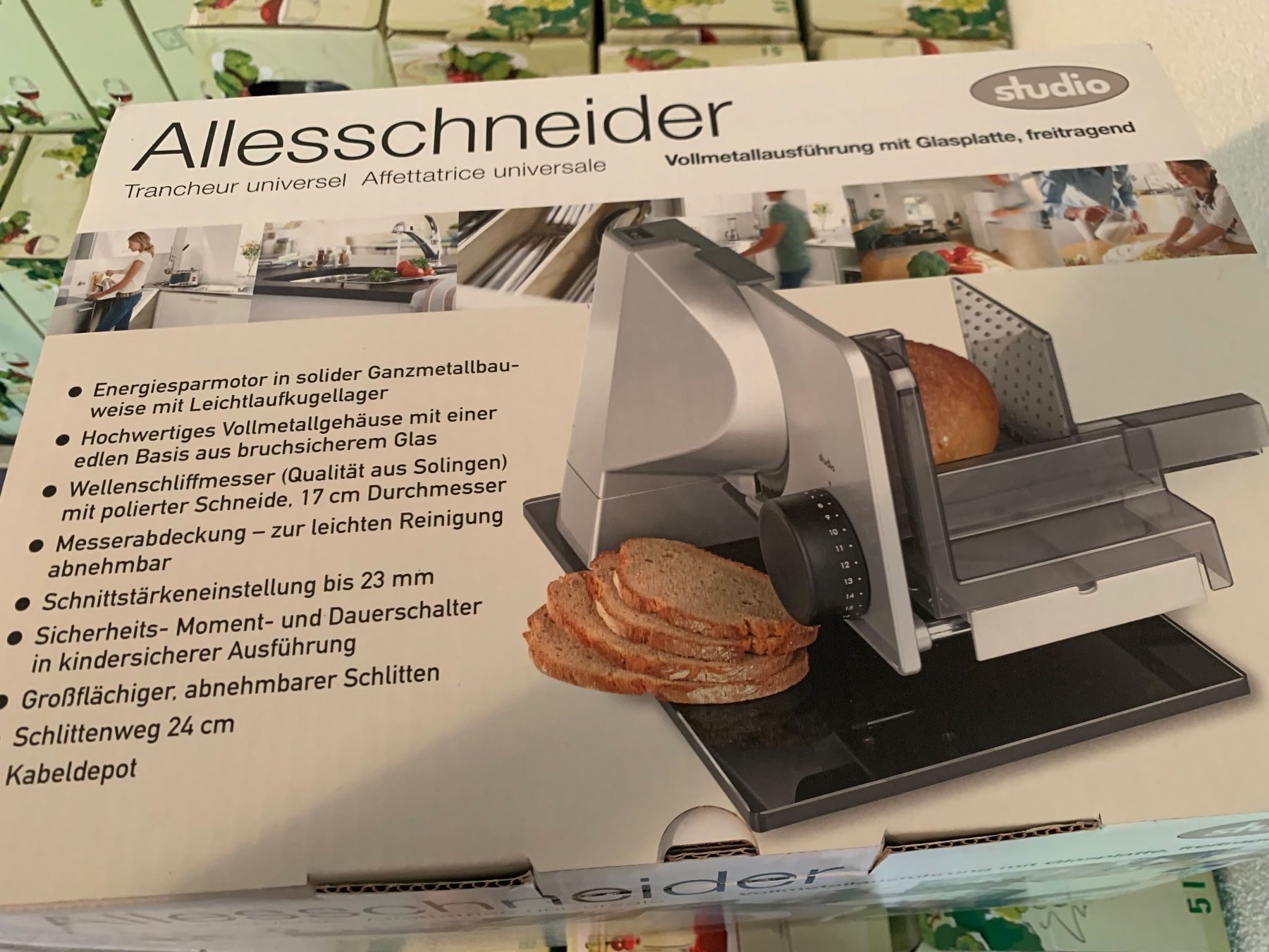 Elettrodomestici da cucina: Allesschneider Vollmetall mit Glasplatte – Nuovo (secondo la descrizione) da Beringen venduto da anij 1