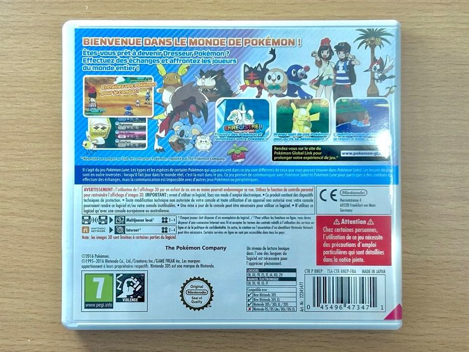 Pokémon Giochi: Pokémon Version Lune (3DS, FR) – Usato da Genthod venduto da daz_world 1
