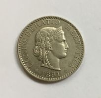 1881 20 Rappen -unz