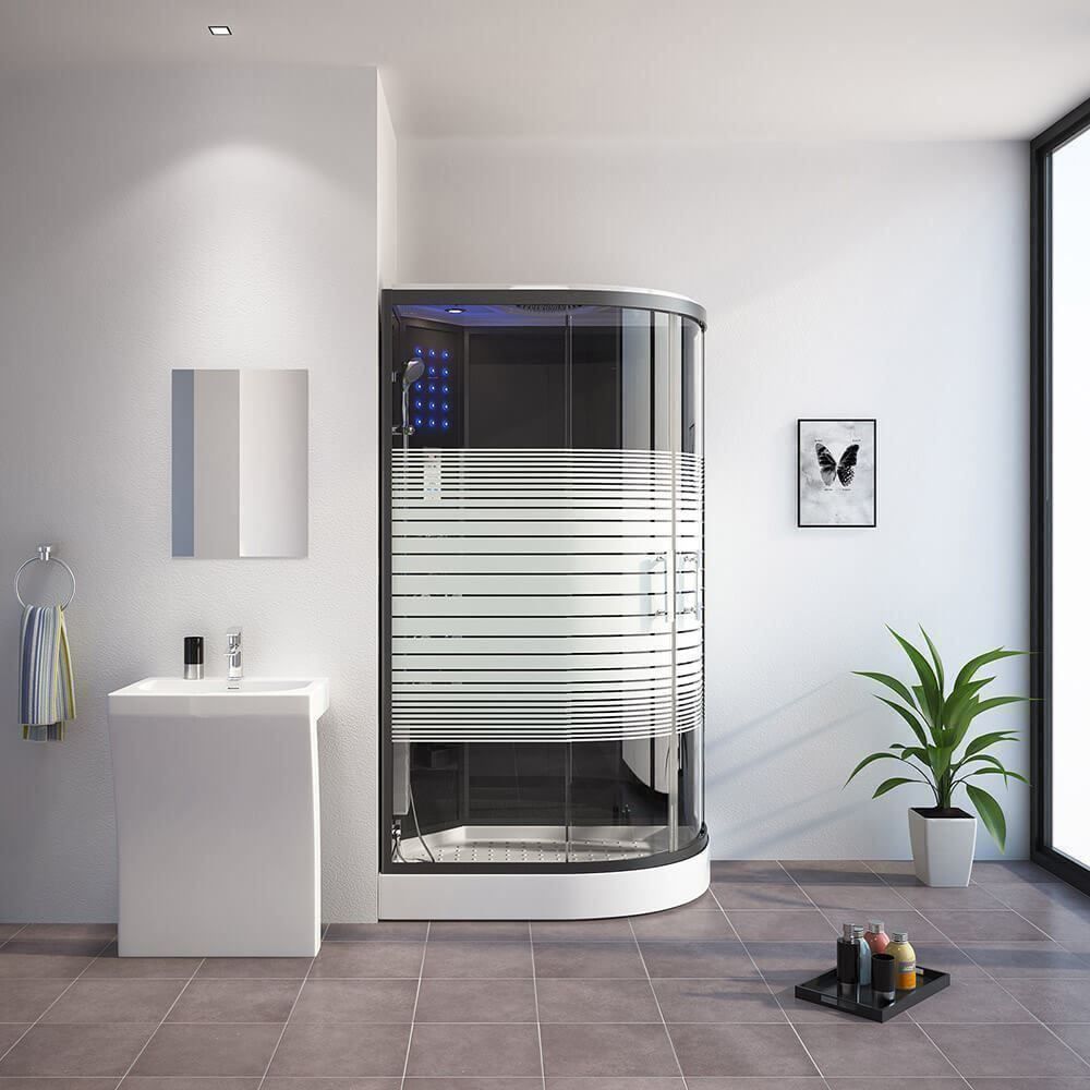 Docce: 7744 - LED Duschkabine BLACK ROCK 120x80 Dusche rechts – Nuovo e nell'imballaggio originale da Wallenwil venduto da toesstal-vertrieb 8