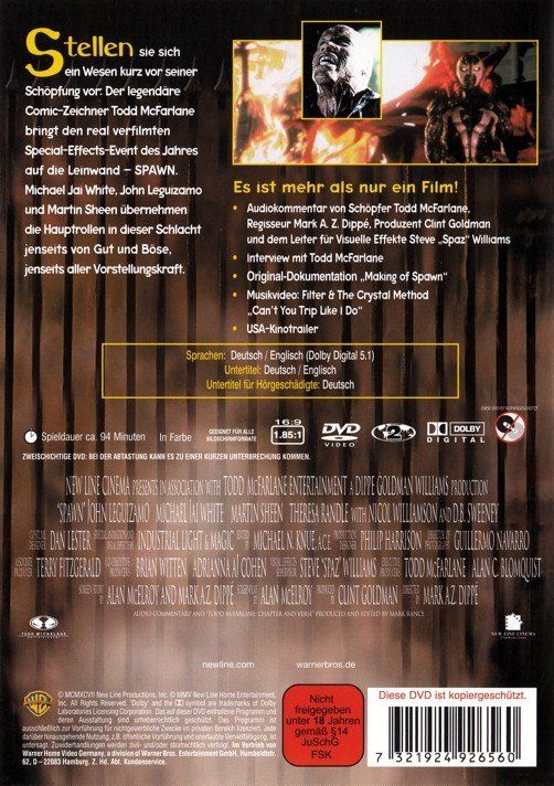 Alle DVDs: Spawn [DVD] – Neu und originalverpackt aus Reckingen VS von Melando 1