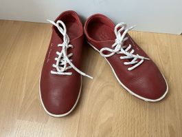 Chaussures basses Le Marin rouge cuir 