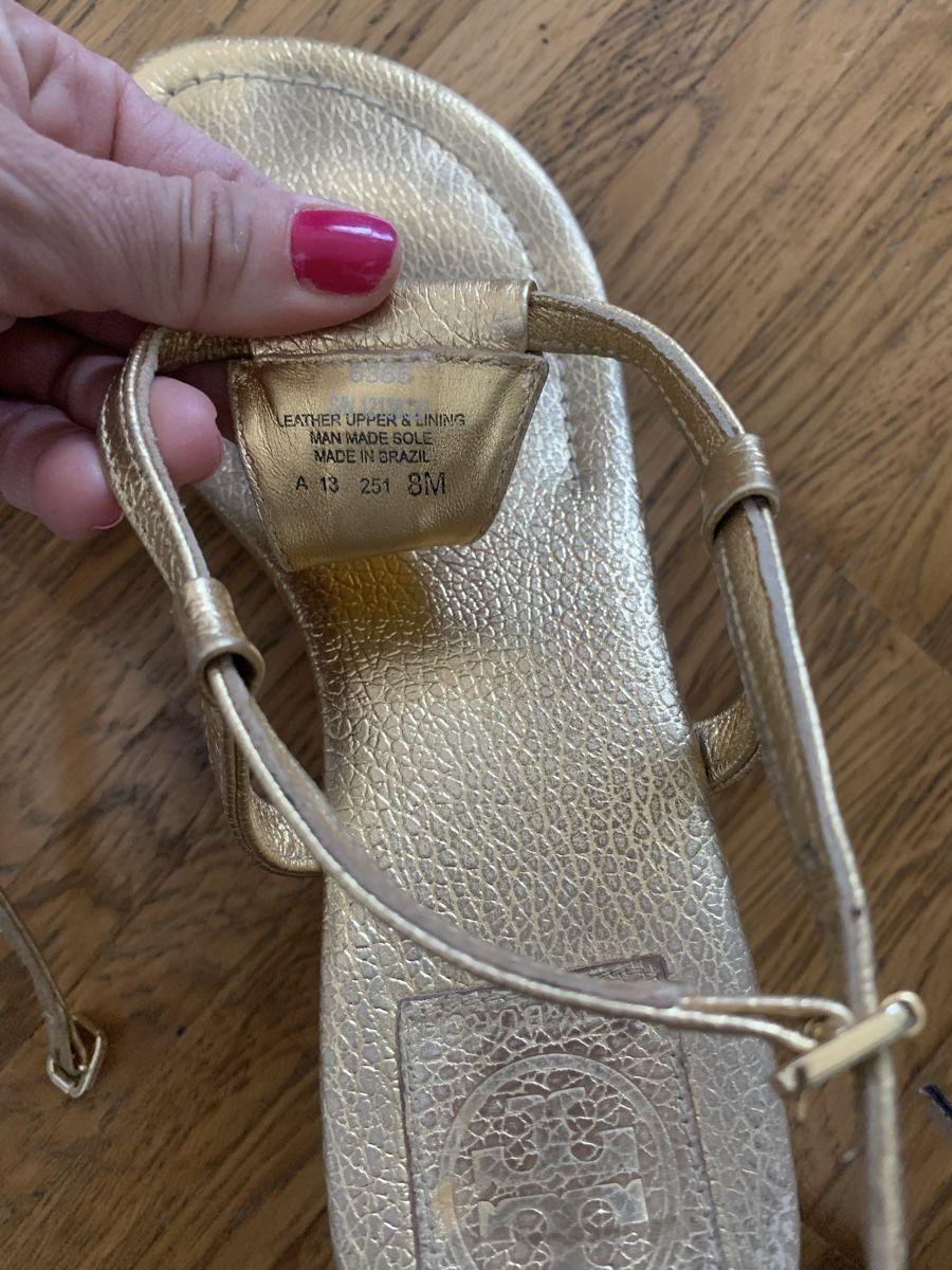 Scarpe da donna: Tory burch golden sandalen – Usato da Zürich venduto da Nikuska32 1