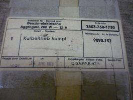 Kurbeltrieb komplett, Aggregat Kurbelwelle