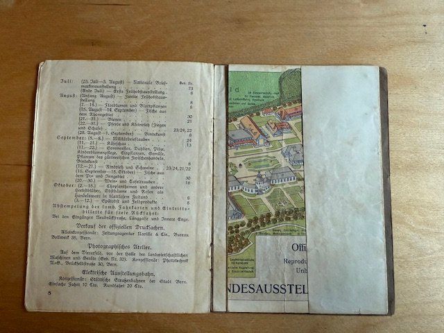 Documenti: Schweizerische Landesausstellung Bern, Plan, 1914 – Usato da Basel venduto da sar_9jj8 2