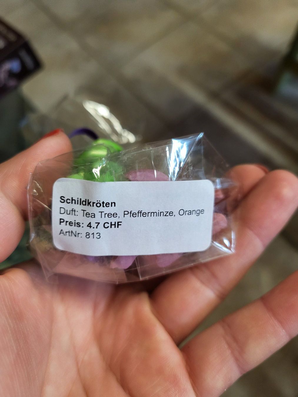 Doccia: Schildkrötenseife  Tea-Tree, Pfefferminze, Orange – Nuovo e nell'imballaggio originale da Brugg AG venduto da pinussoap 1