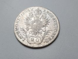 🇦🇹 Austria 20 kreuzer 1802 X B *VF+* Silver. rare state
