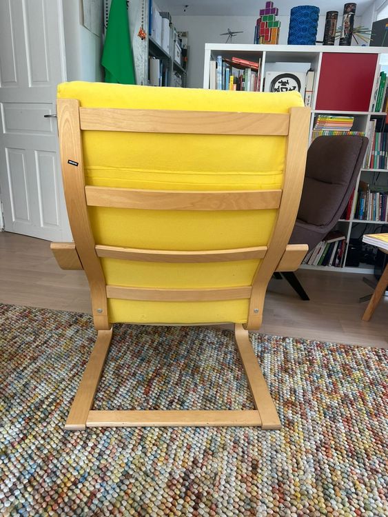 Gelber IKEA POÄNG Lesesessel Kaufen auf Ricardo