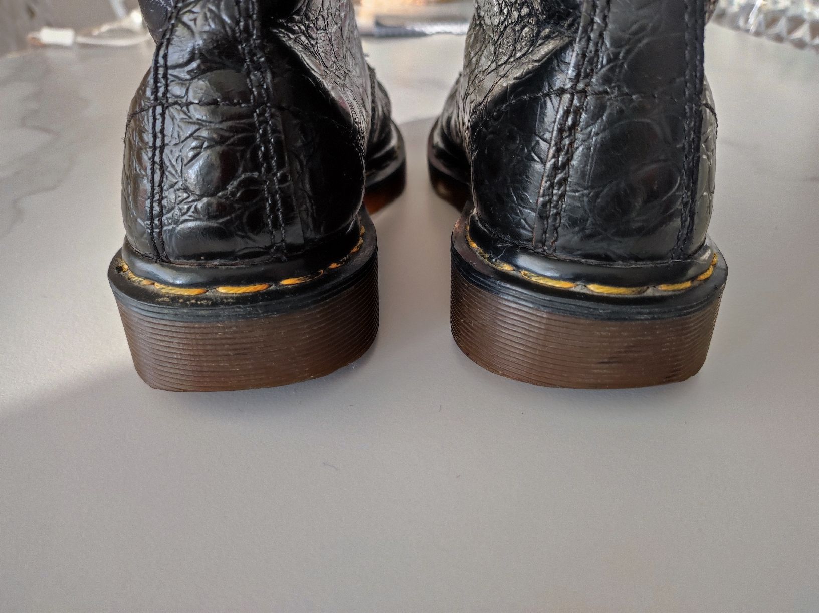 Dr. Martens Scarpe da uomo: Dr Martens, effet croco noires taille 38 – Usato da Bussigny venduto da Brettinette 1