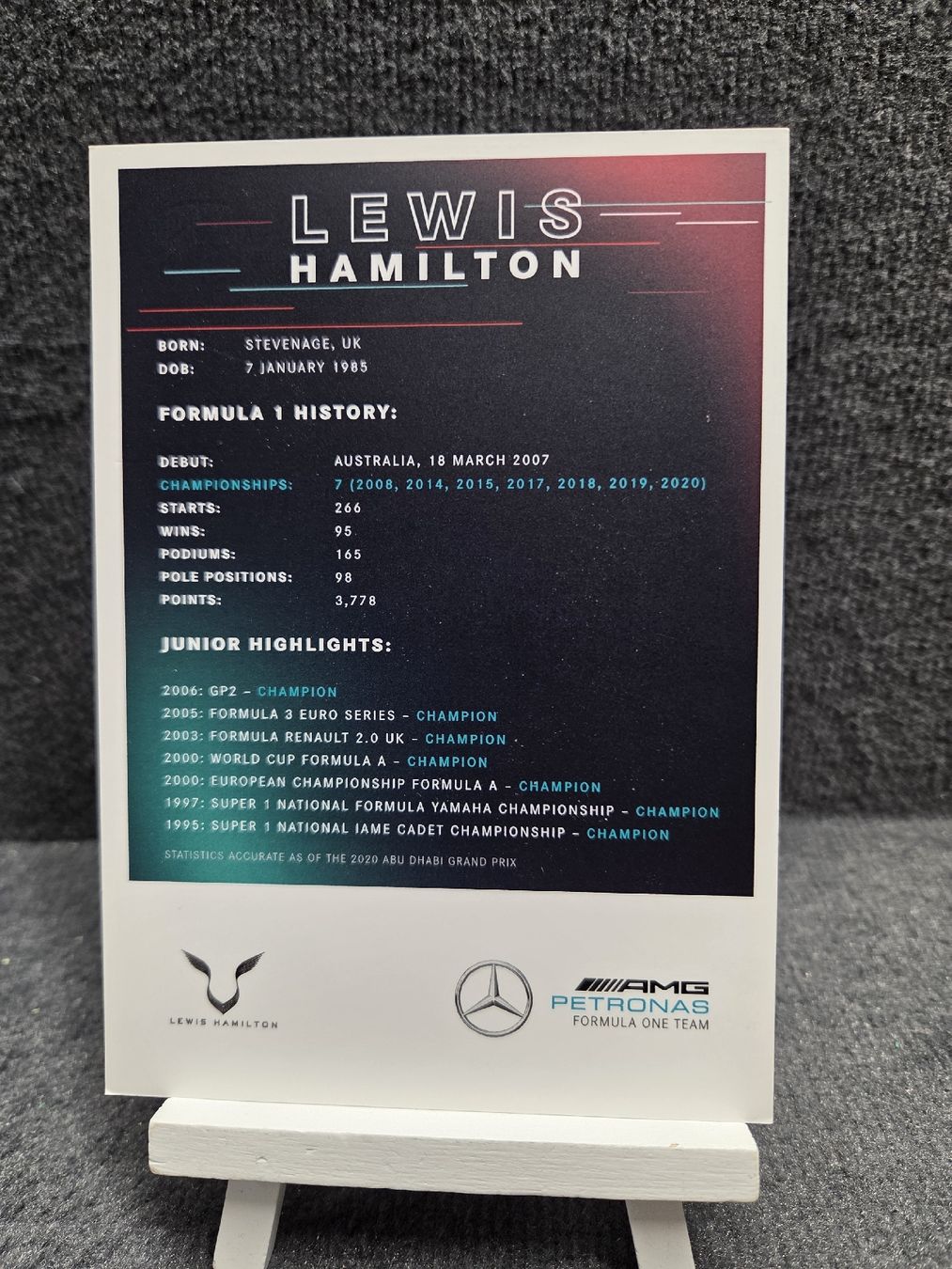 Autographes: Lewis Hamilton Autogramm Kopie  – D'occasion à Wetzikon ZH par AmacherM 1