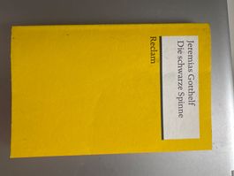 Jeremias Gotthelf Die schwarze Spinne Reclam Buch