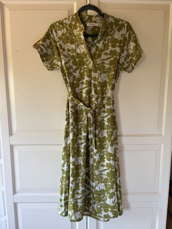 Floral Viscose Midi Dress