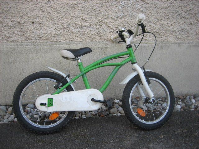 Velos: Kindervelo 16 Zoll, grün – Gebraucht aus Winterthur von pf02 1