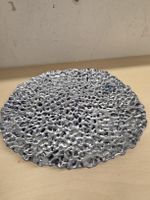 Dekoteller Casablanca Glas silber schwarz 21 cm neu