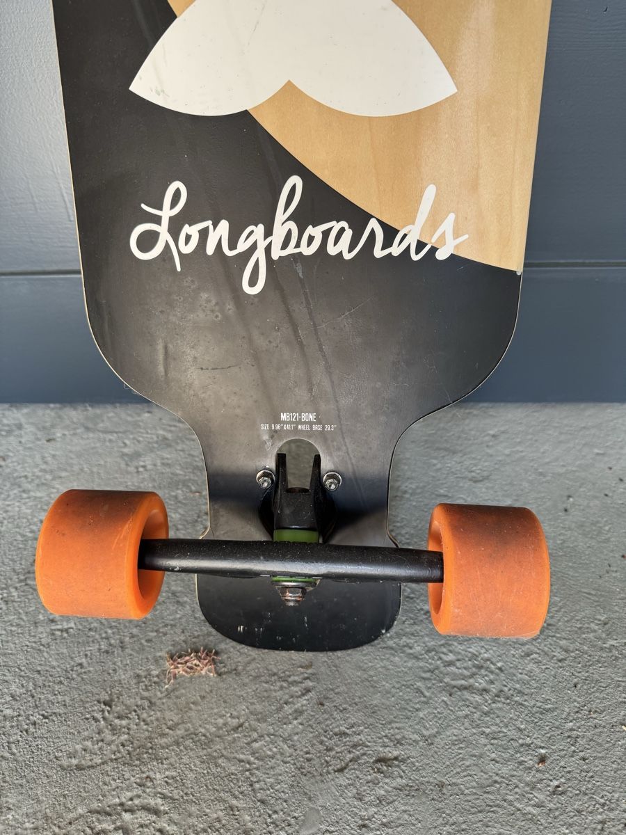 Skateboards: Long Island Longboard, good condition, orange wheels, fun! – Gebraucht aus Gerlafingen von domenico_6 2