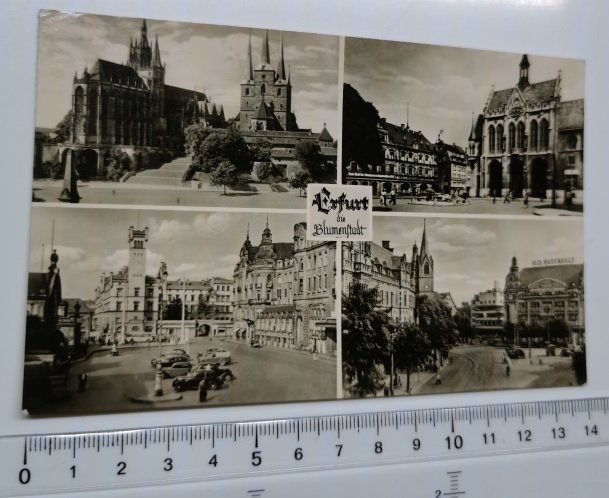 Erfurt DDR, Ansichtskarte, uralt Kaufen auf Ricardo