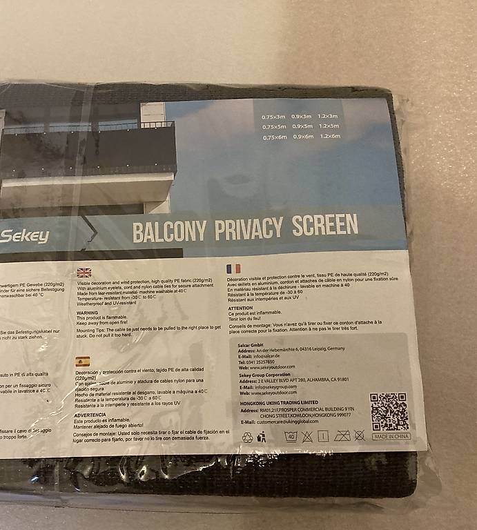 Rivestimenti per pavimenti: Protection balcon terrasse anthracite vis-à-vis/vent/soleil – Usato da Denges venduto da chino37 1