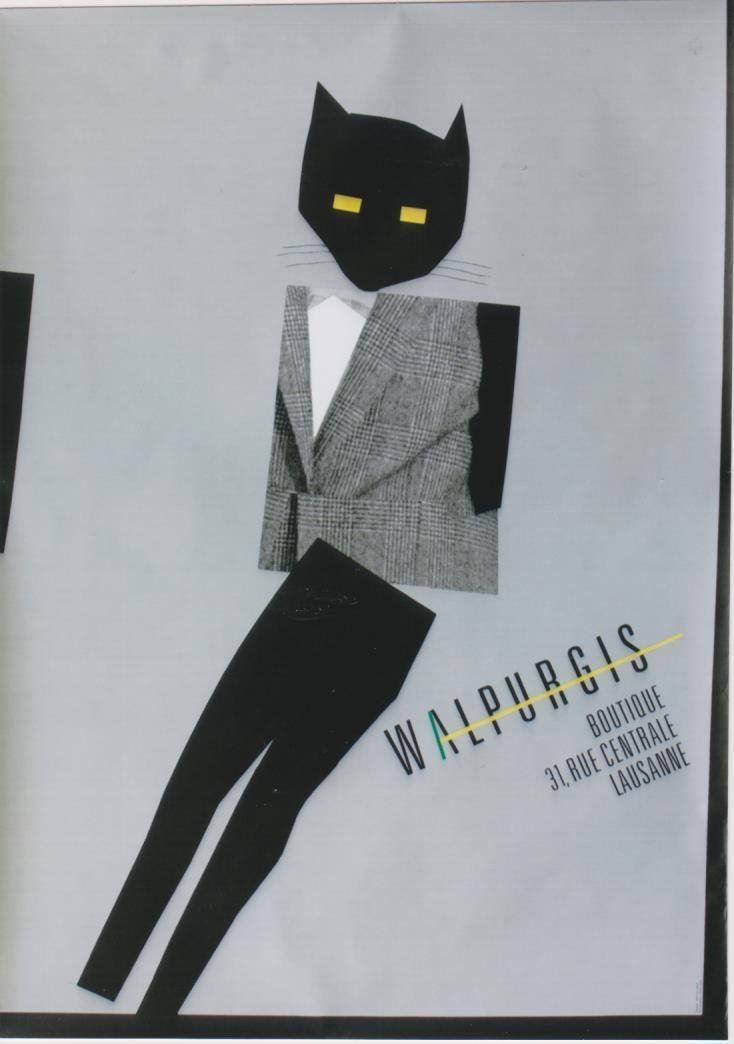 Foto & Immagini: WALPURGIS MODE LAUSANNE c.1980 Affiche originale – Usato da Blonay venduto da postercollection