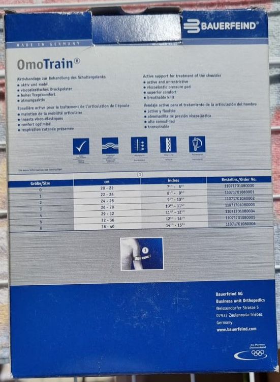 Schulterbandage OmoTrain (Neu und originalverpackt) in Mauren für CHF ...