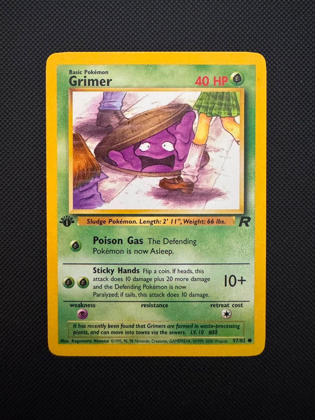 Pokémon Sammelbilder & Trading cards: Pokémon Grimer 1. Edition 57/82 – Gebraucht aus Seuzach von provenzano18