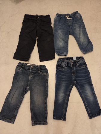 4 Kinderhosen Set Jeans und Stoffhosen Grösse 86