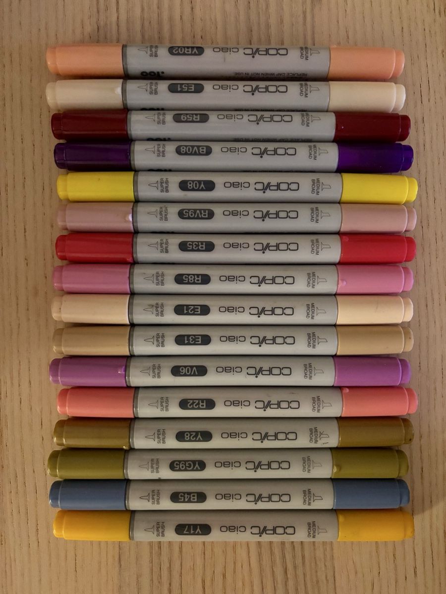 Copic Penna & Evidenziatori: Copic Marker Ciao Stifte Kunstbedarf Alkoholmarker – Usato da Biel/Bienne venduto da CutieCardCollector