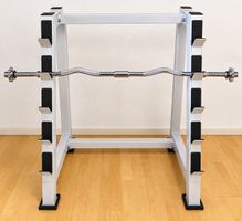 Hantelablage Gorilla Sports weiss top