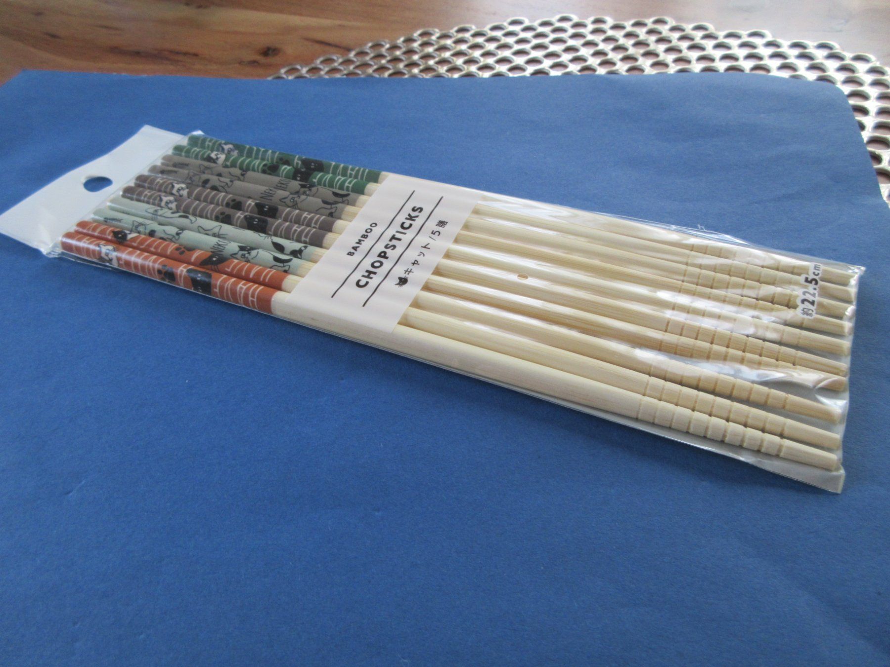 Set di posate: Anti-slip Bamboo CHOPSTICKS/Stäbchen/cat!! – Nuovo (secondo la descrizione) da Goldach venduto da mamakotzi 4