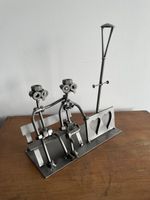 Sculpture Métal Hinz & kunst Couple sur un Banc